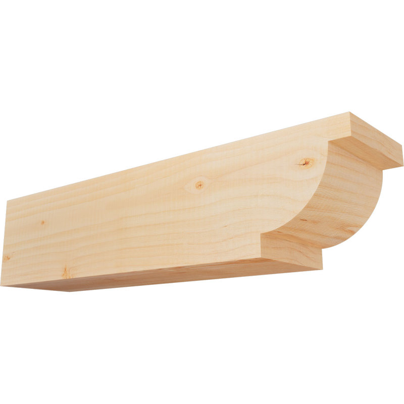 Queue Alpine, Sapin de Douglas, H 6 po x l 24 po x P 5,5 po