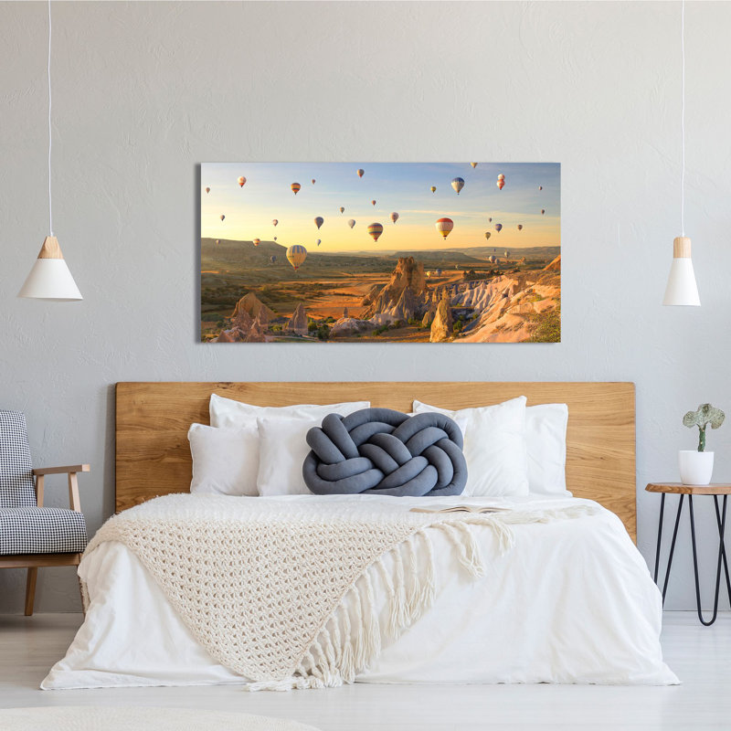 Air Balloons In Cappadocia, Turkey by Pangea - Wrapped Canvas Print, 60cm H x 120cm W x 4cm D