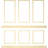 94 1/2"L (Adjustable 108"H to 132"H) Ashford Square Panel Stacked Wall Wainscot Paneling Kit