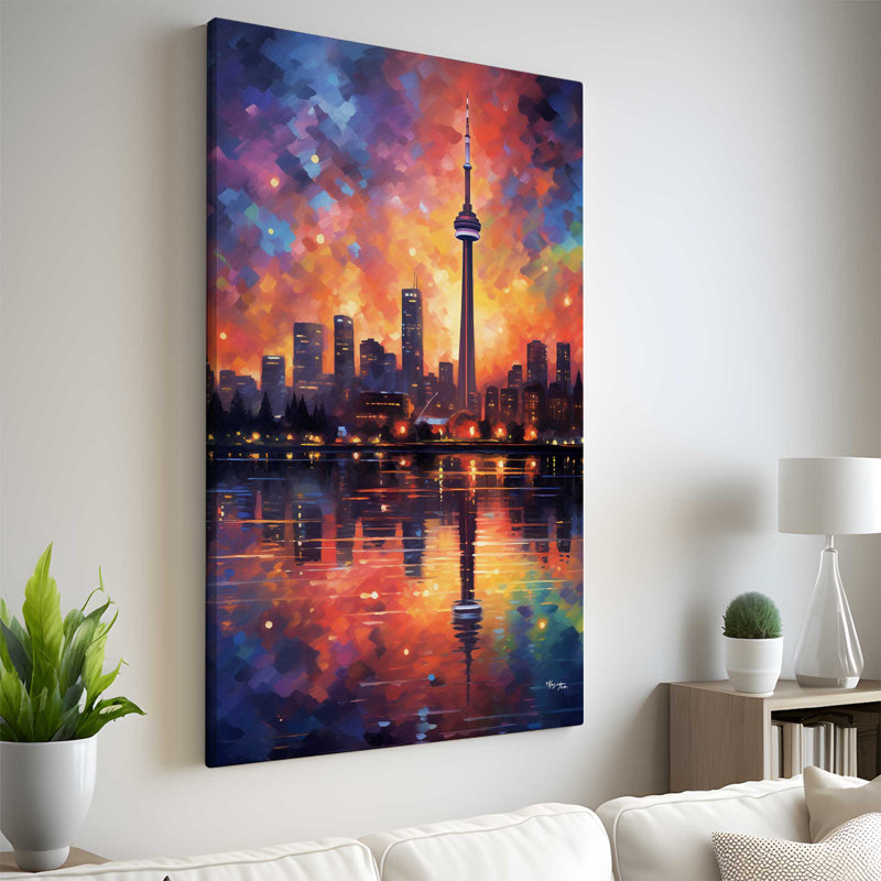 La tour du CN, Toronto, Ontario, Canada V3, H 30 po x l 18 po x P 1 po