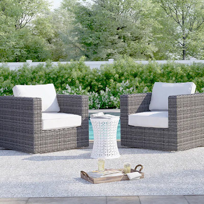Comfortable Patio Chair With Cushions - Fully Assembled