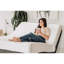 Matelas pour lit simple en mousse viscoélastique imprégnée de gel de 10 po avec base à densité H 400 g / m², mousse rafraîchissante 2 po, blanc et gris foncé