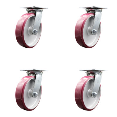 Poly on Aluminum Caster