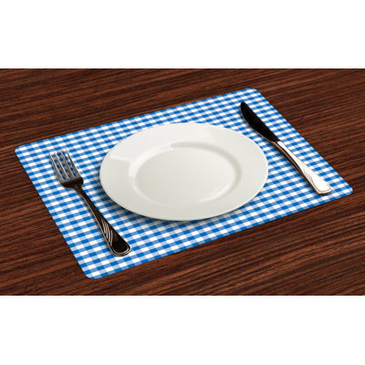 Polyester Gingham Rectangle Placemat