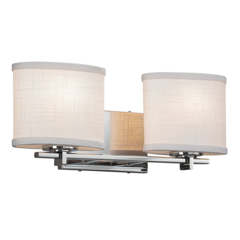 Éclairage pour meuble-lavabo 2 lumières Kenyon, Chrome poli