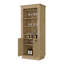Armoire-bar à vin élégante à 4 compartiments pour les espaces de vie Finition des bouteilles et des verres de rangement-1466987307