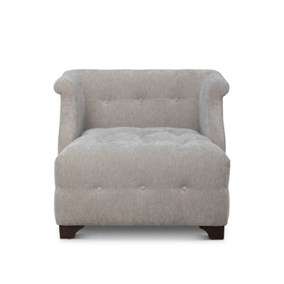 Scroll Arm Occasional Chair, Mocha