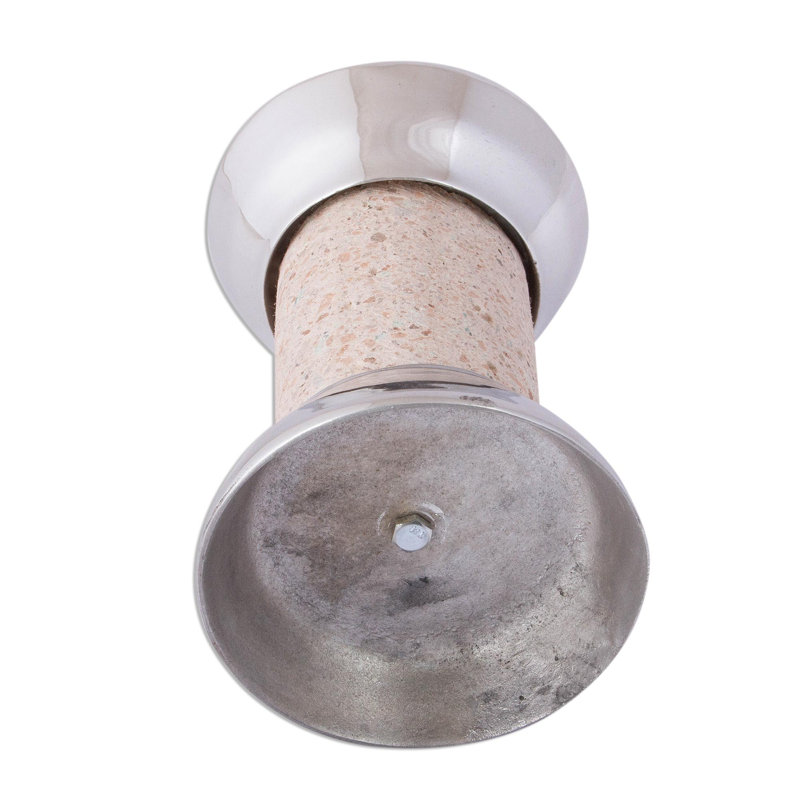 7.25'' H Stone Tabletop Candlestick
