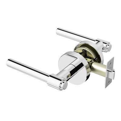 Zen Passage Door Lever Modern Concealed Design For (Hall & Closet) – Sleek Minimalist Style in Chrome