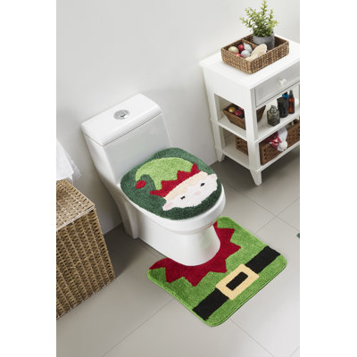 Christmas Elf 2Pc. Bath Rug Set
