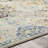 Hillsby Machine Woven Oriental Blue/Yellow/Gray Area Rug-687680453
