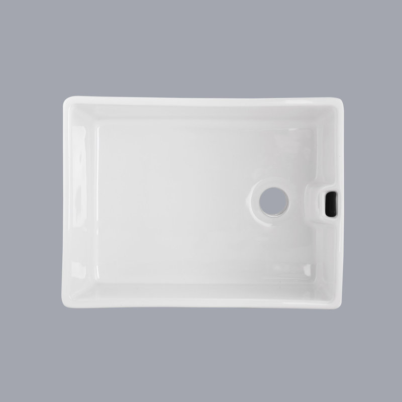Évier de cuisine à simple cuve en céramique 23,6 "L x 18" l 23,6 "