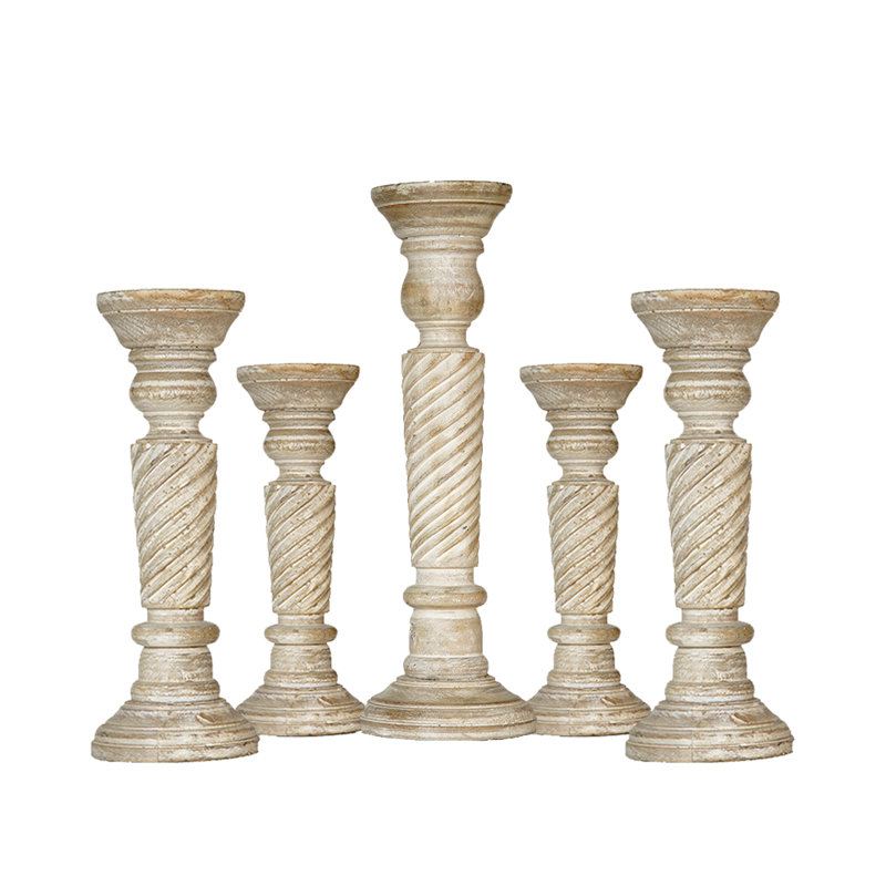 Pilier en bois 15 po, 5, 12"/15"/12", Crépuscule antique
