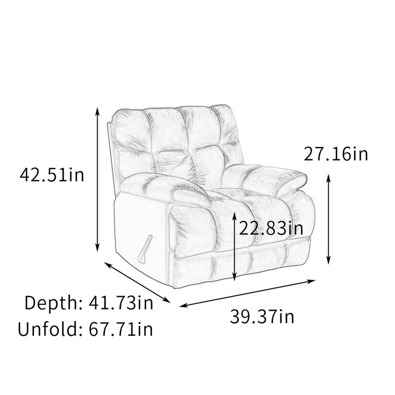 Fauteuil inclinable simple multifonctionnel Home Home, Vert clair