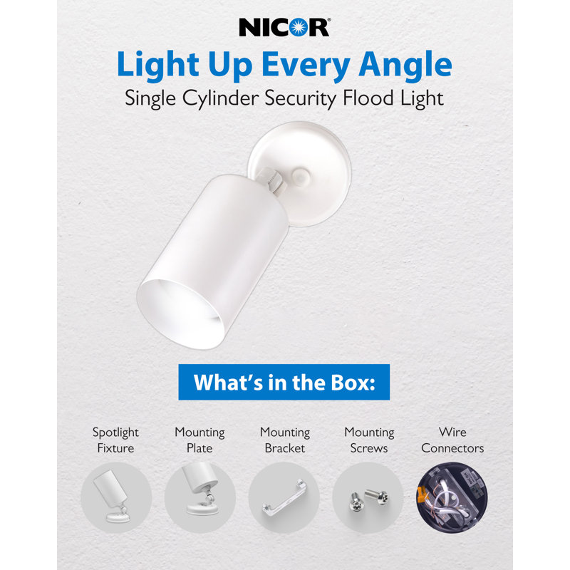 75-Watt Outdoor Security Flood Light Pack of 1, White