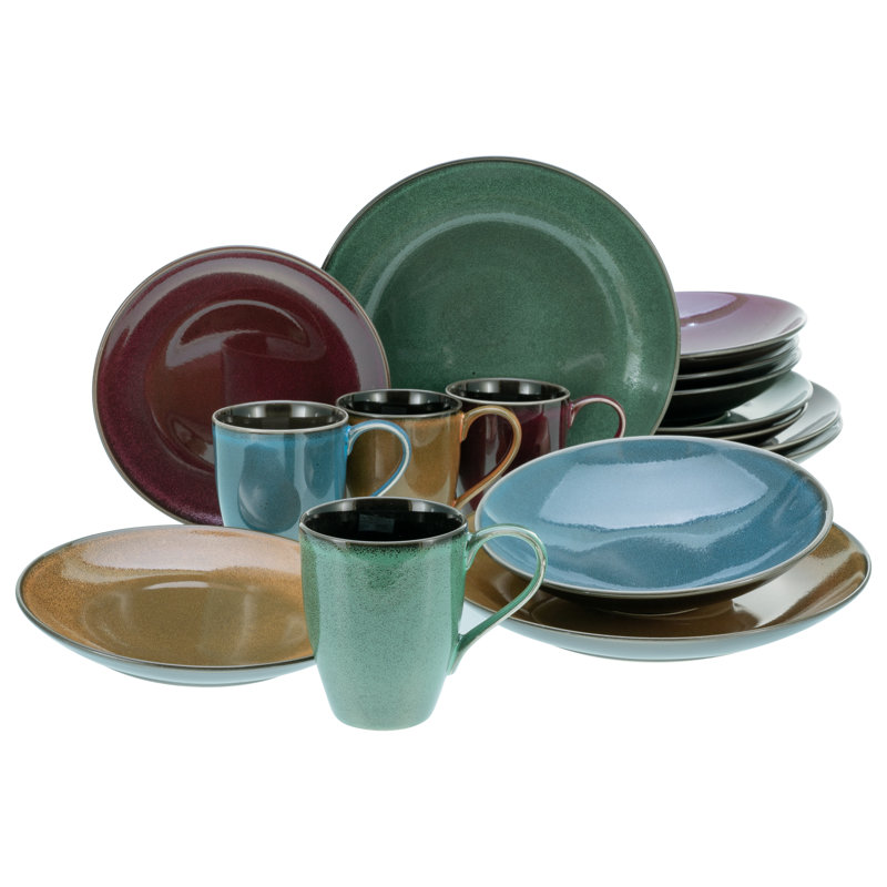 Marrakesch Stoneware Dinnerware Set 16 Piece - Service for 4