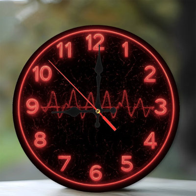Horloge rouge vif