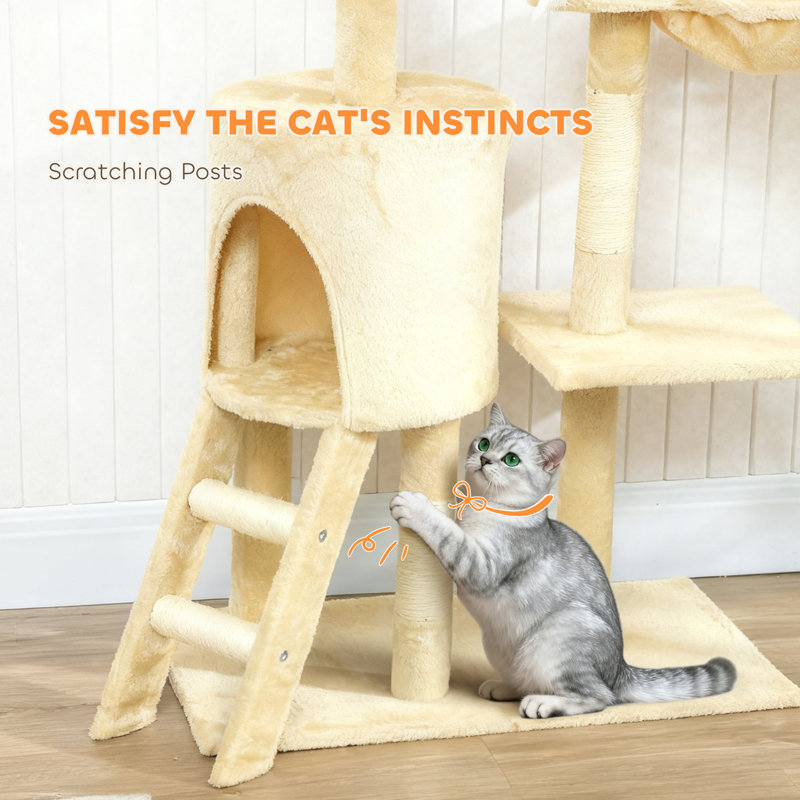 51.6" Bach Plush Cat Tree or Condo