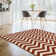 Tapis orange Evvy