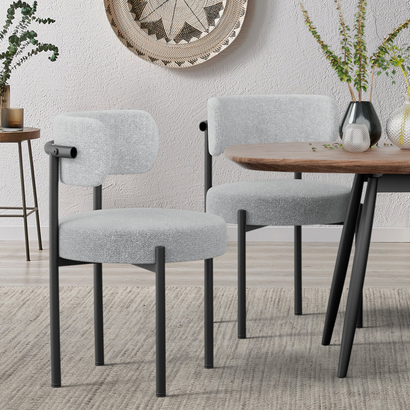 2PCS Dining Chair, Gray