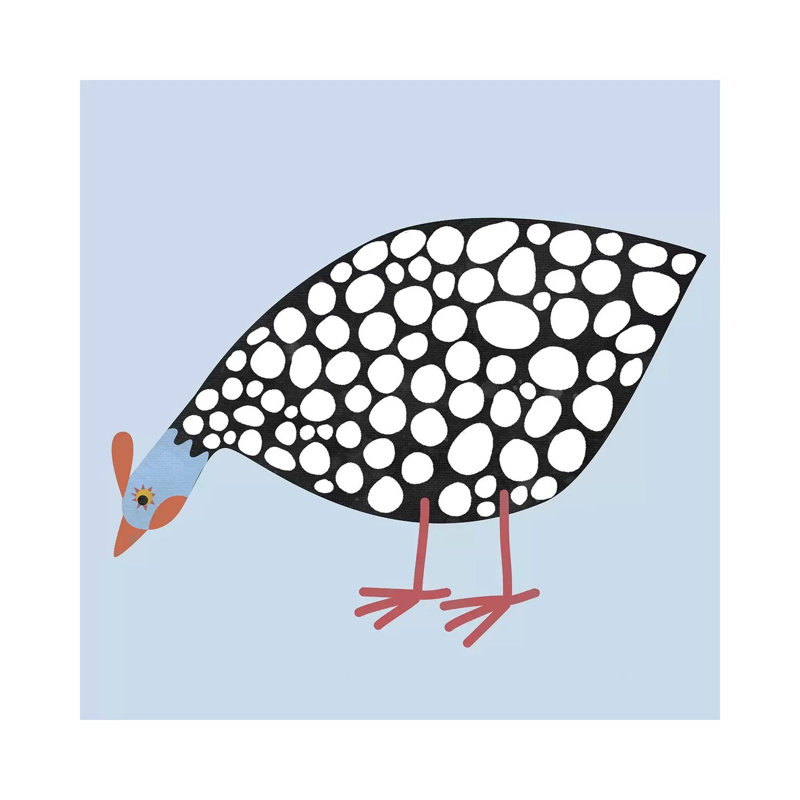 « Hen Guinea » par Nic squirrell-impression, Toile tendue, H 37 po x l 37 po x P 1,5 po, Pas de tapis