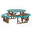 Aruba Blue Top/Antique Mahogany Base selected