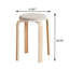 Ensemble de 4 tabourets empilables, tabourets empilables en bois cintré, chaises rondes sans dossier pour la salle à manger, la cuisine et la salle de classe