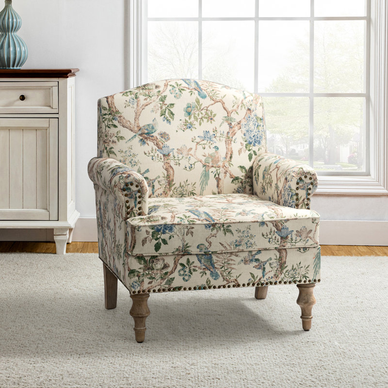 Fauteuil rembourré 30 po Mooresville, Polyester oiseau