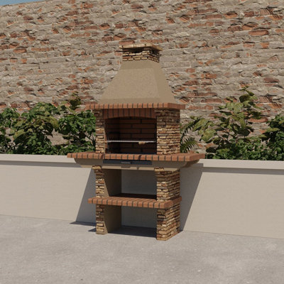 Mediterrani Masonry BBQ - Charcoal