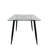 Delante Glass Top Metal Base Dining Table-1118614660