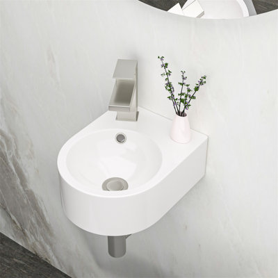 MONSFEST 13 " Ceramic Circular Bathroom Sink