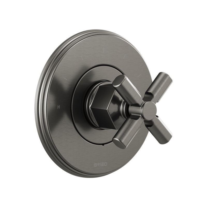 Invari™®Sensori® Thermostatic Valve Trim, Luxe Steel, Cross