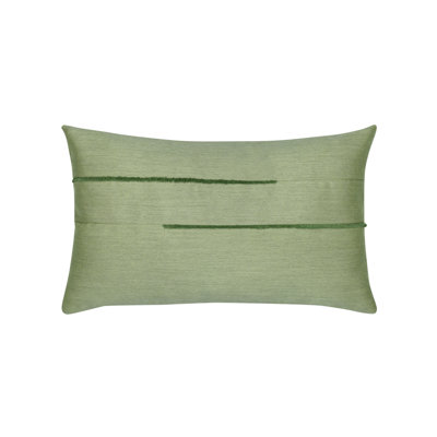 Micro Fringe Outdoor Square Sunbrella® Pillow Cover & Insert