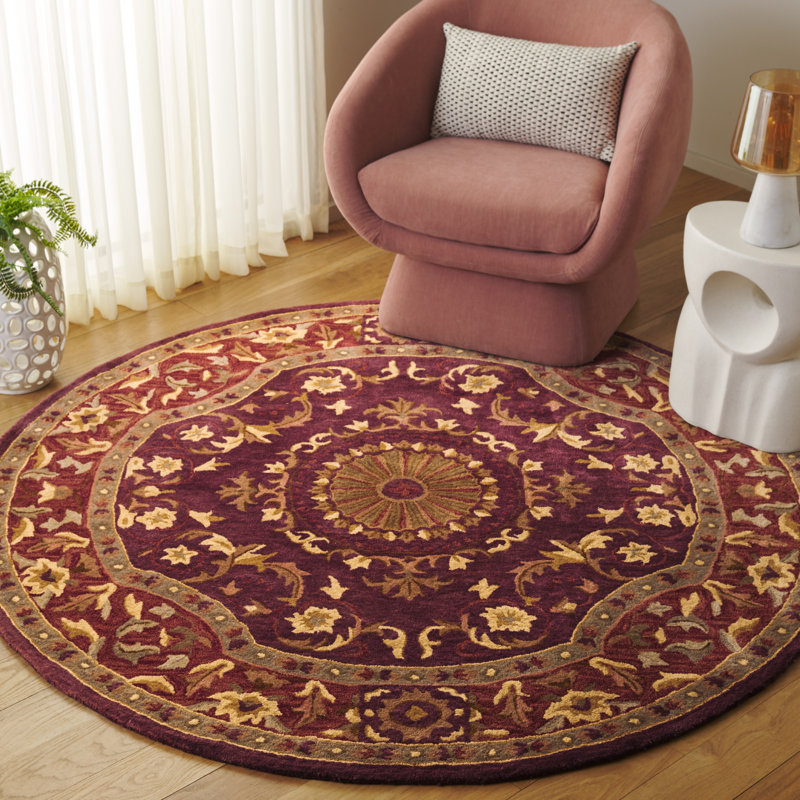Tapis oriental en laine touffeté à la main Latarra, Rectangle 7 pi 6 po x 9 pi 6 po