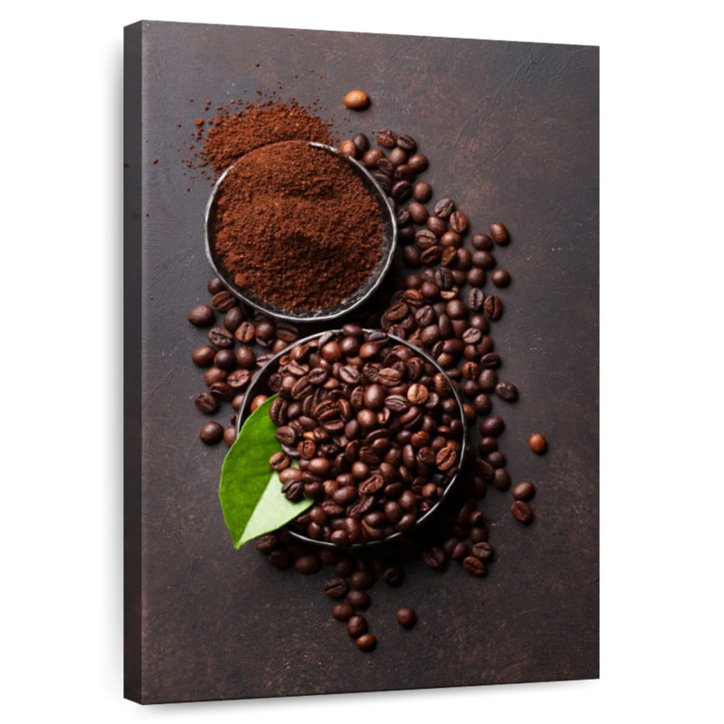 Yarlin Coffee Beans And Grounds, 12" H x 8" W