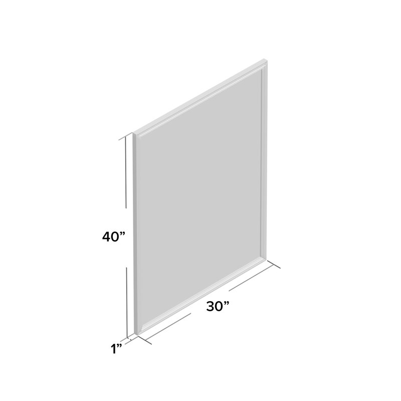 Linen Bulletin Board, 40 X 30 Inches, White Décor Frame