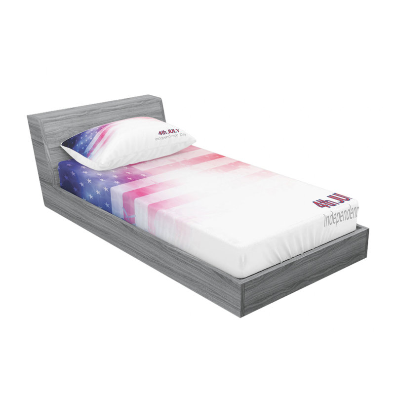 Microfiber Sheet Set, Twin Sheet Set with Fitted Sheet