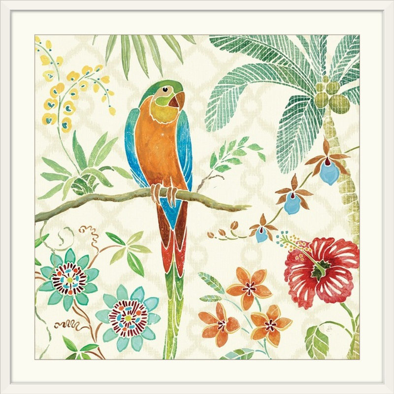 « iv », reproduction d’impression sur brissonnet, Tropical Paradise, H 35 po x l 35 po x P 1,5 po, Toile