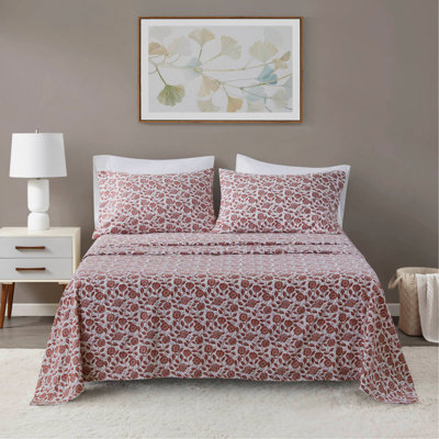 Ensemble de draps 4 pièces rouille