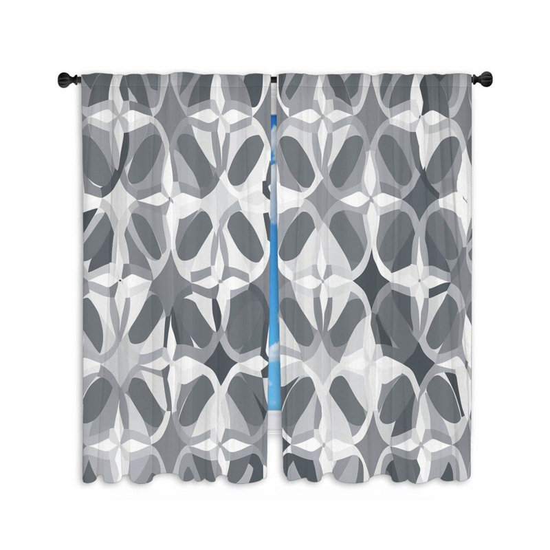 Paire de rideaux obscurcissant en polyester Makyi, L 40 po x L 84 po