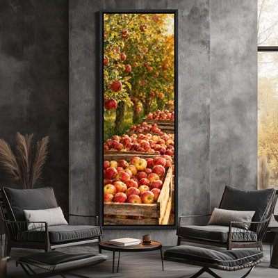 «Rustic Apple Orchard Harvest Garden Nature Wall Decor», reproduction d'art sur toile encadrée