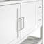 Meuble-lavabo moderne à fermeture en douceur de 60 po avec tablette de rangement ouverte Caitline