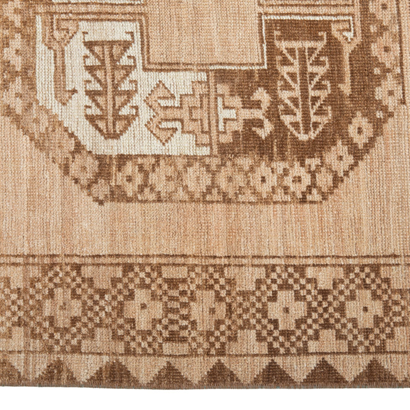 Natural Antique Afghan Ersari Wool Rug - 7'11" x 12'7"