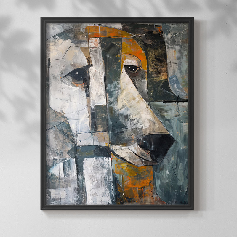 ANIMALS Series Cxx - reproduction encadrée de qualité supérieure - prête à être accrochée - aucun clou requis