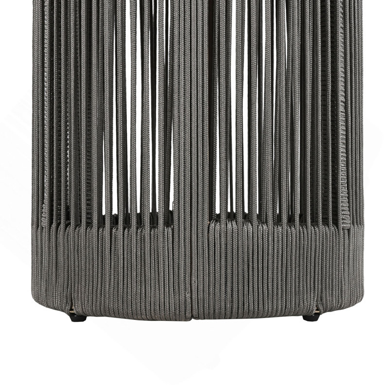 Ensemble de table industrielle rustique, table basse et table d'appoint avec design en corde tissée, ensemble de table moderne et fonctionnel pour le salon et la maison