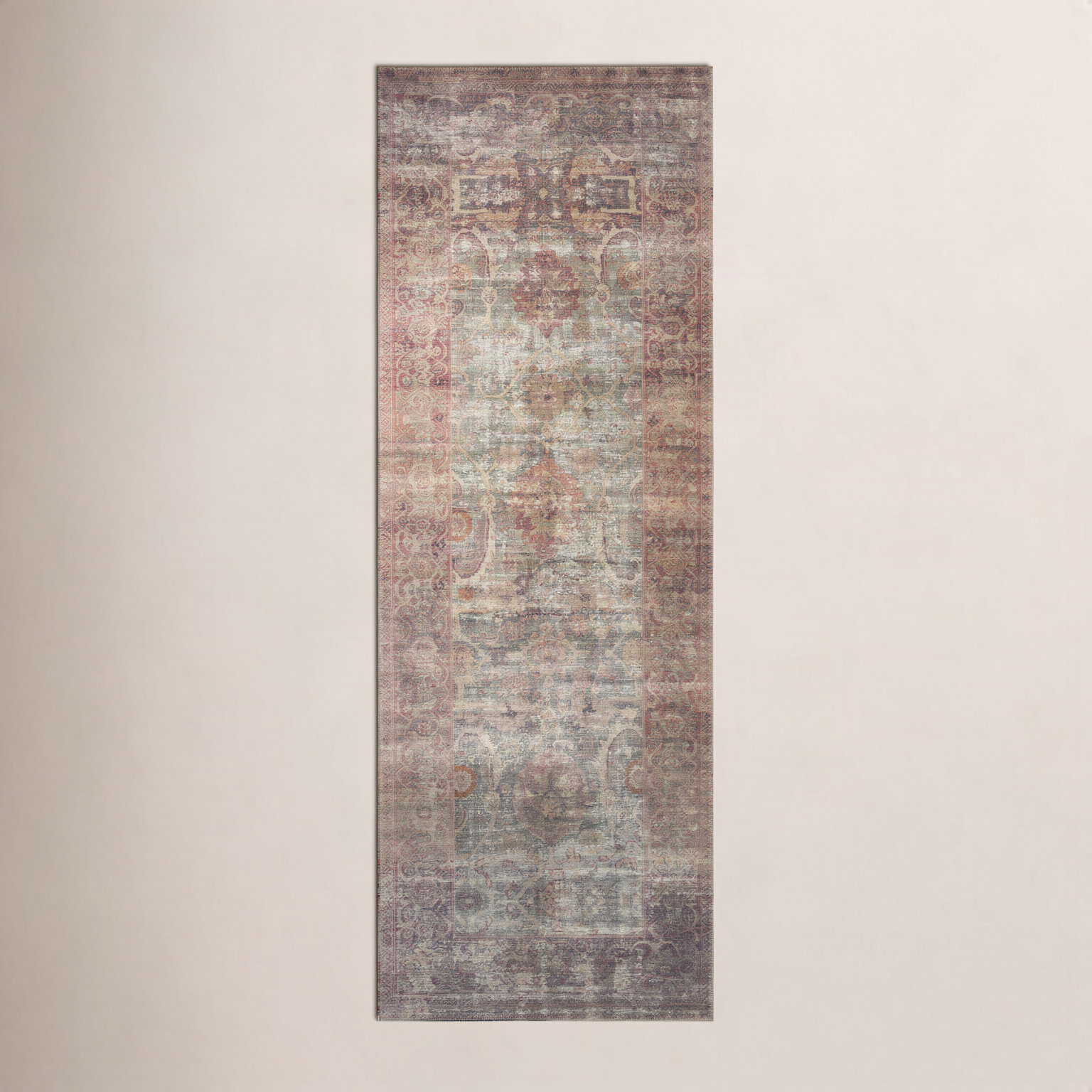 Amber Lewis x Loloi Georgie Jade Sunset Oriental Rug, Runner 2'6" x 7'6"