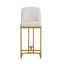 Ensemble de 2 chaises de bar de style moderne avec une conception simple, des tabourets hauts confortables au design créatif et des chaises de salle à manger flexibles convenant aux bars, aux restaurants ou aux comptoirs de cuisine-388635377