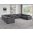 Top Grain Italian Leather 10-Piece U-Shaped Modular Power Reclining Sectional With 4 Power Recliners & Power Headrests-109973388