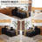 Oversized Plush Corduroy Chaise Lounge Chair Indoor Sleeper Reading Upholstered Sofa With Ottoman Corduroy Cloud Sofa Plush Chair Couch Bed for Living Room Bedroom with Cup Holder (Gray)-498124587