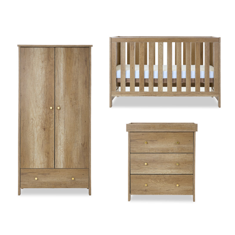 Nika 3 Piece Room Set - Oak